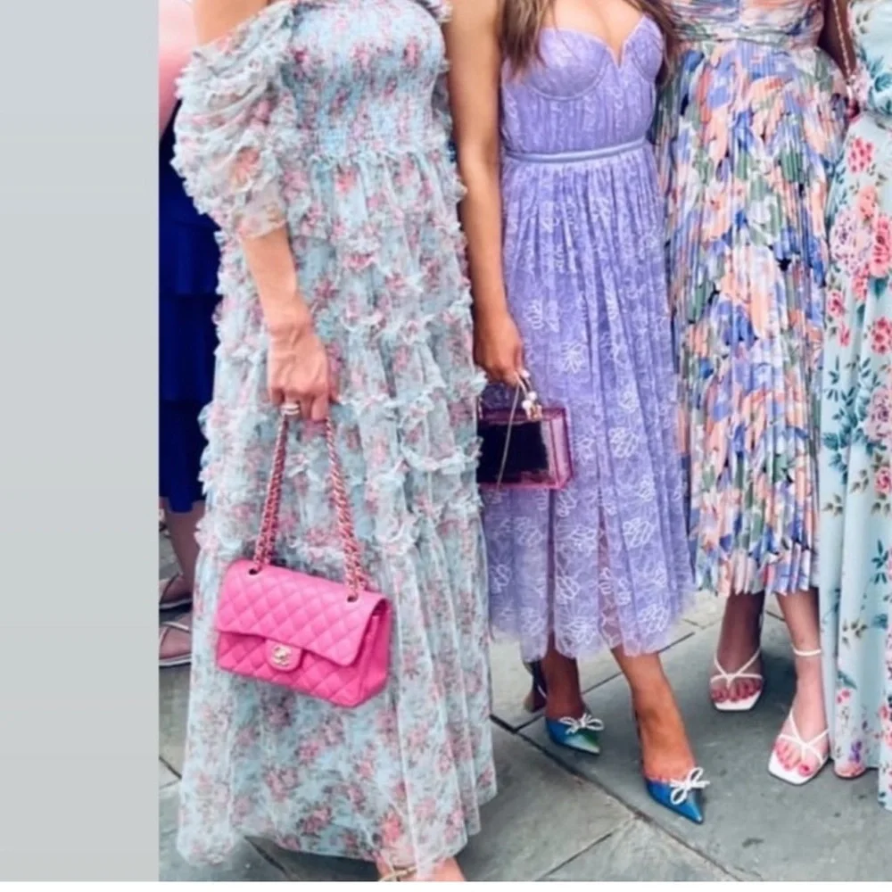 Beulah Style Floral Tulle Maxi Dress - Picture 12 of 12